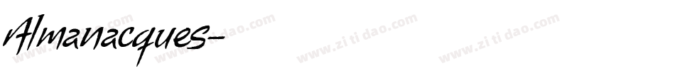 Almanacques字体转换