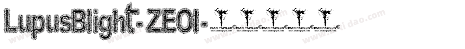 LupusBlight-ZEOl字体转换