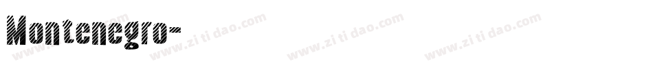Montenegro字体转换