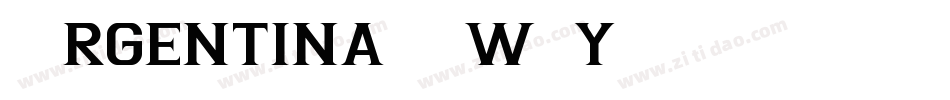 Argentina-Lw3y字体转换