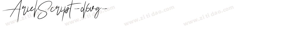 ArielScript-d6vg字体转换