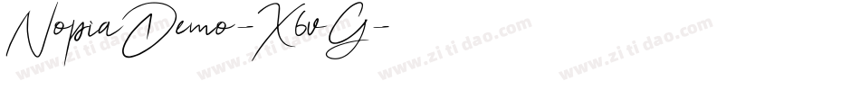 NopiaDemo-X6vG字体转换