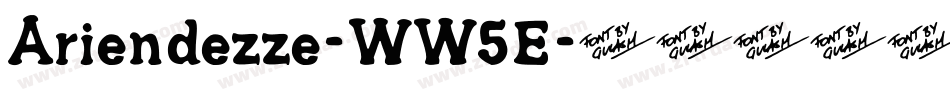 Ariendezze-WW5E字体转换