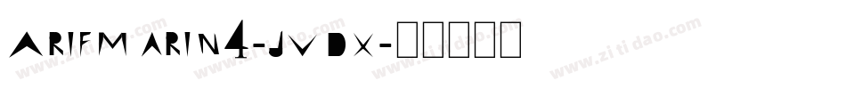 ArifMarin4-JVdx字体转换