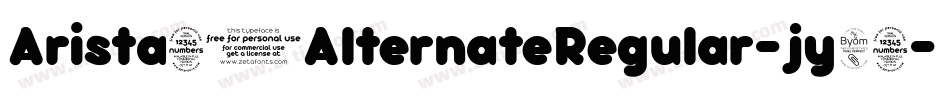 Arista20AlternateRegular-jy89字体转换
