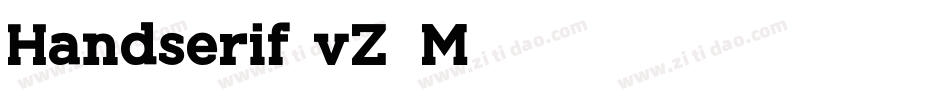 Handserif-vZ5M字体转换