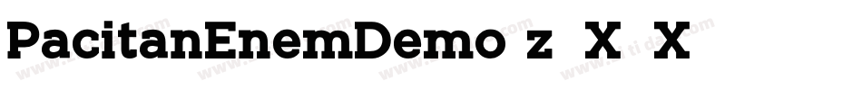PacitanEnemDemo-z8X8X字体转换