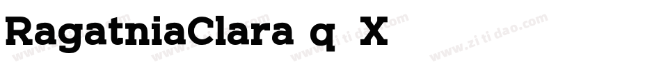 RagatniaClara-q8X6字体转换