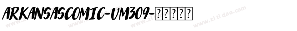 ArkansasComic-vm309字体转换
