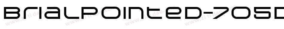 BrialPointed-7O5D字体转换