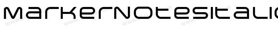 MarkerNotesItalic-ye5d字体转换