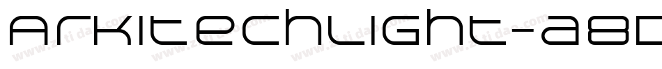 ArkitechLight-a8dE字体转换