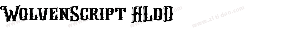 WolvenScript-ALdD字体转换