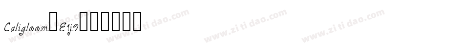Caligloom-E1j9字体转换
