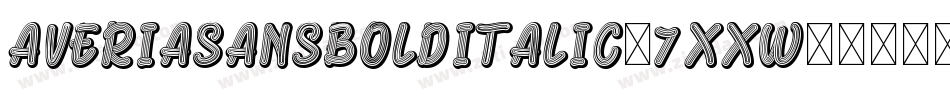 AveriasansBolditalic-7XXw字体转换