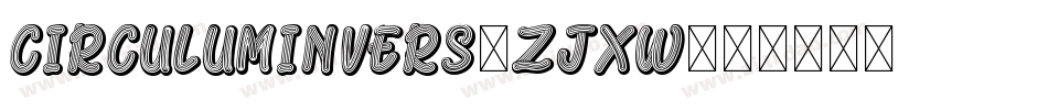 Circuluminvers-zJXw字体转换
