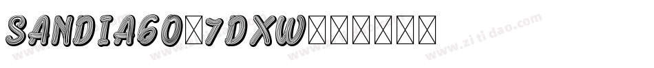Sandiago-7dXw字体转换
