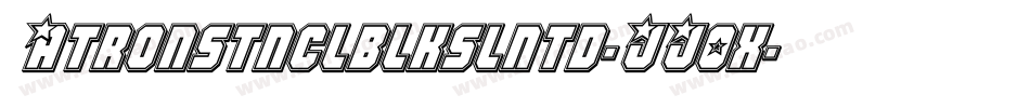 Atronstnclblkslntd-JJ0x字体转换