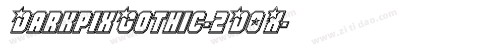 DarkpixGothic-2D0X字体转换