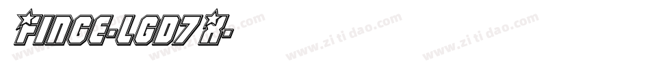 Finge-lgd7X字体转换