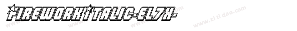 FireworkItalic-el7x字体转换