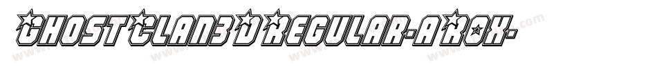 GhostClan3DRegular-aR0x字体转换