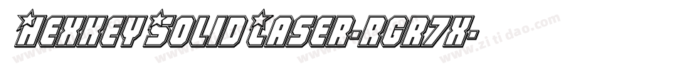 HexkeySolidLaser-rgr7x字体转换