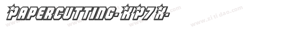 Papercutting-KP7X字体转换 Papercutting-KP7X字体转换