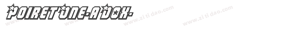 PoiretOne-aD0x字体转换