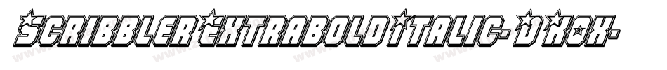 ScribblerExtraboldItalic-DK0x字体转换