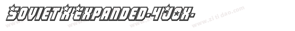 SovietXExpanded-4J0x字体转换 SovietXExpanded-4J0x字体转换
