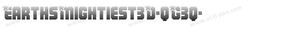 EarthsMightiest3D-qG3q字体转换
