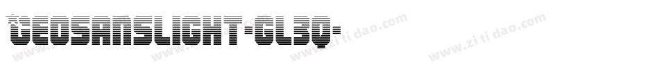 Geosanslight-gl3q字体转换