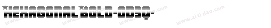 HexagonalBold-od3q字体转换