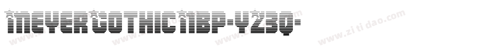 MeyerGothicNbp-yZ3q字体转换