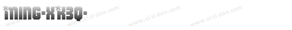 Ming-xK3q字体转换