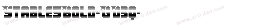 Stable5Bold-GD3q字体转换