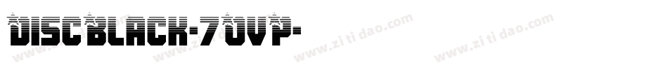 DiscBlack-7OvP字体转换