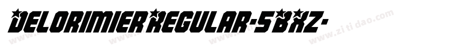 DelorimierRegular-5BXz字体转换