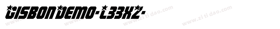 GisbonDemo-L33xZ字体转换