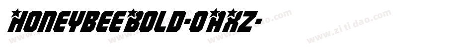 HoneybeeBold-oAXz字体转换