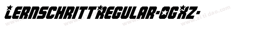 LernschrittRegular-0gXz字体转换