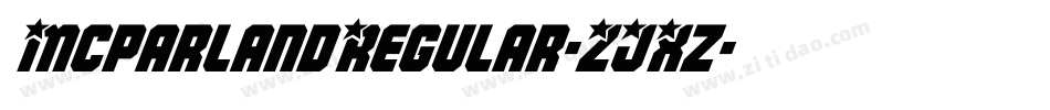 McparlandRegular-ZJXz字体转换