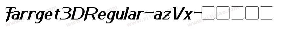 Tarrget3DRegular-azVx字体转换