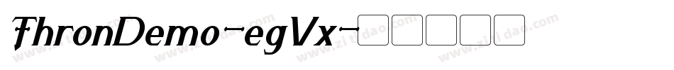 ThronDemo-egVx字体转换