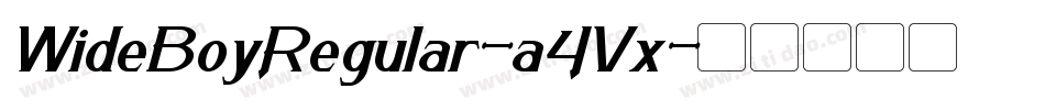 WideBoyRegular-a4Vx字体转换