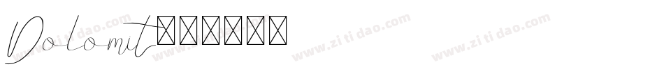 Dolomit字体转换