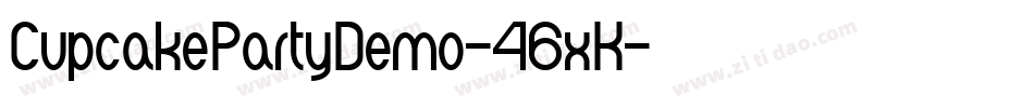 CupcakePartyDemo-46xK字体转换