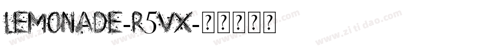 Lemonade-r5vx字体转换