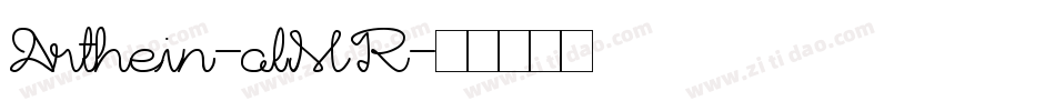 Arthein-alMR字体转换